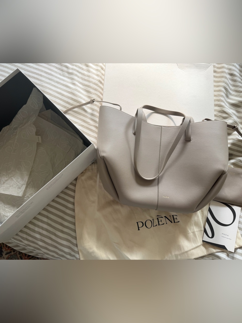 Polène Cyme Bag – Taupe / Large